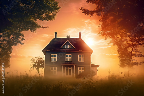 Summer House - (design created with generative ai technology)