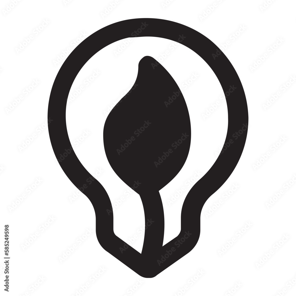 Energy bulb icon vector Energy bulb icon vector