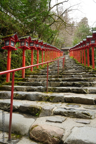 Kifune Shrine or Kifune Jinja in Kyoto  Japan -                              