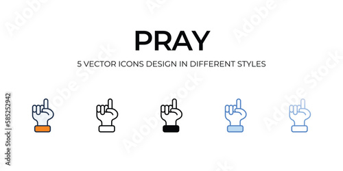 Pray icon. Suitable for Web Page, Mobile App, UI, UX and GUI design.