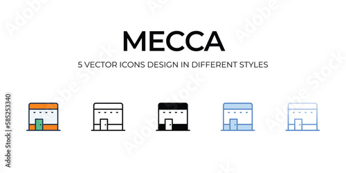 Mecca icon. Suitable for Web Page, Mobile App, UI, UX and GUI design.
