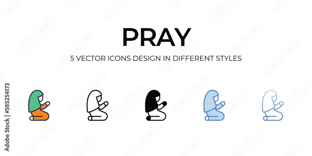 Pray icon. Suitable for Web Page, Mobile App, UI, UX and GUI design. Pray icon. Suitable for Web Page, Mobile App, UI, UX and GUI design.