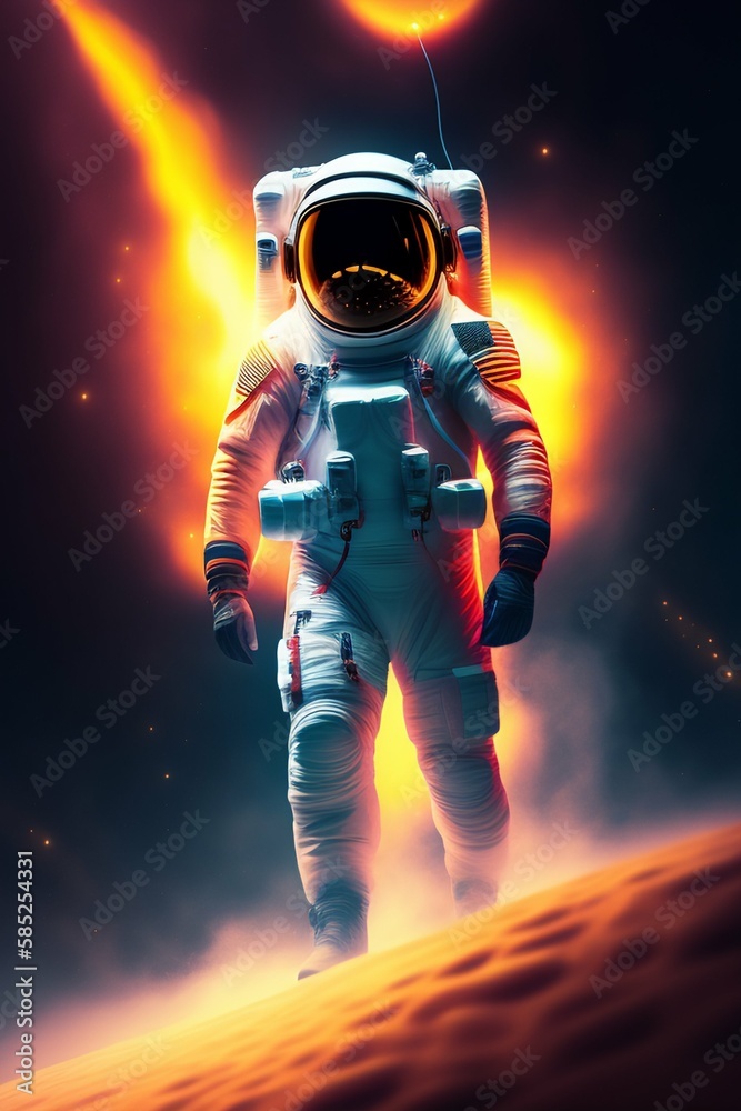 Fototapeta premium astronaut in space