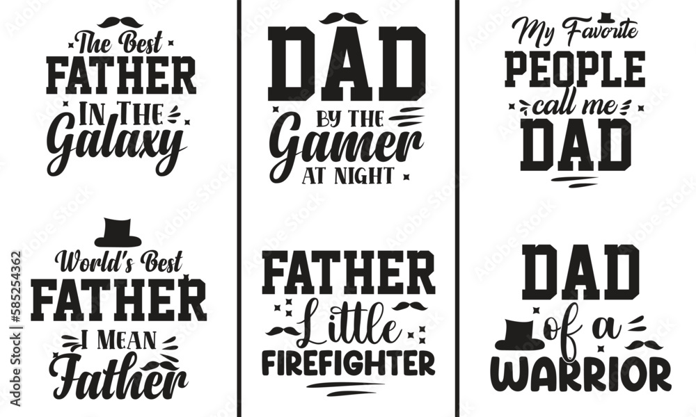 Father's Day SVG T-Shirt Design Bundle.