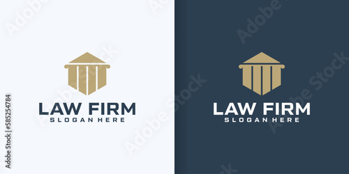Law Firm Logo Design Inspiration, Vector illustration