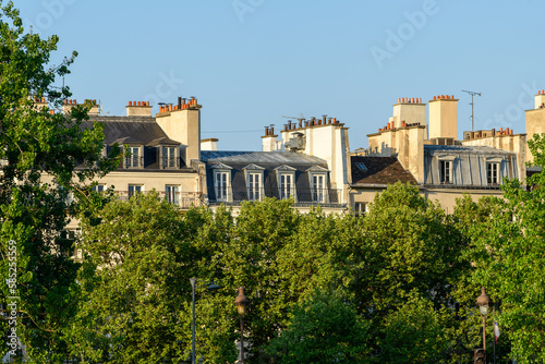 Photography The roofs , in Europe, in France, in Ile de France, in Paris, in summer, on a sunny day