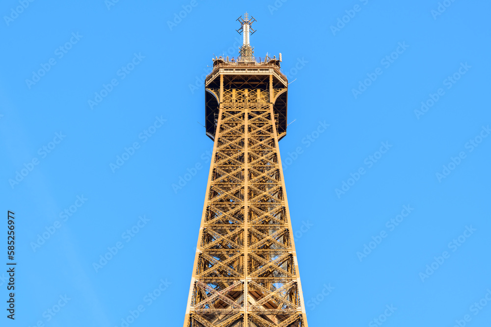 The Eiffel Tower , Europe, France, Ile de France, Paris, in summer, on a sunny day. The Eiffel Tower , Europe, France, Ile de France, Paris, in summer, on a sunny day.