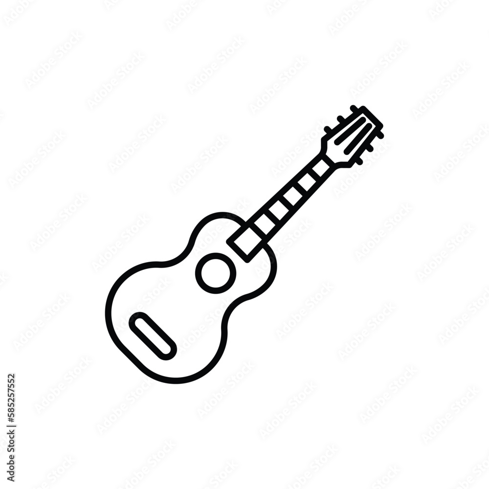 guitar icon. outline icon guitar icon. outline icon