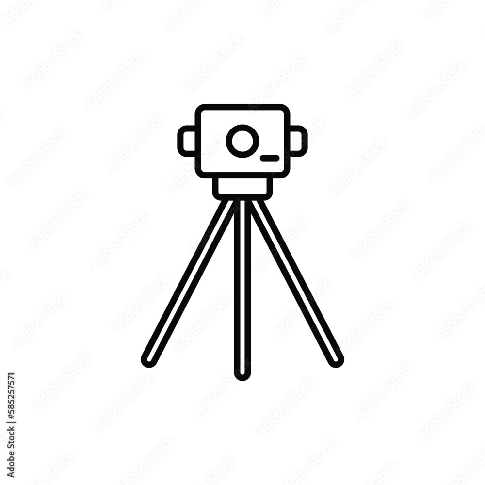 camera stick icon. outline icon camera stick icon. outline icon