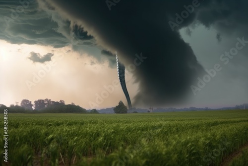 Tornado Over Field generative Ai