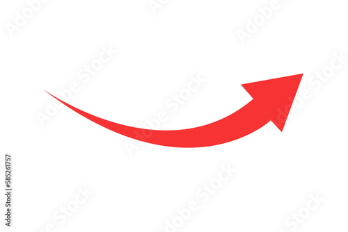 curved red arrow in upward direction png file type photo