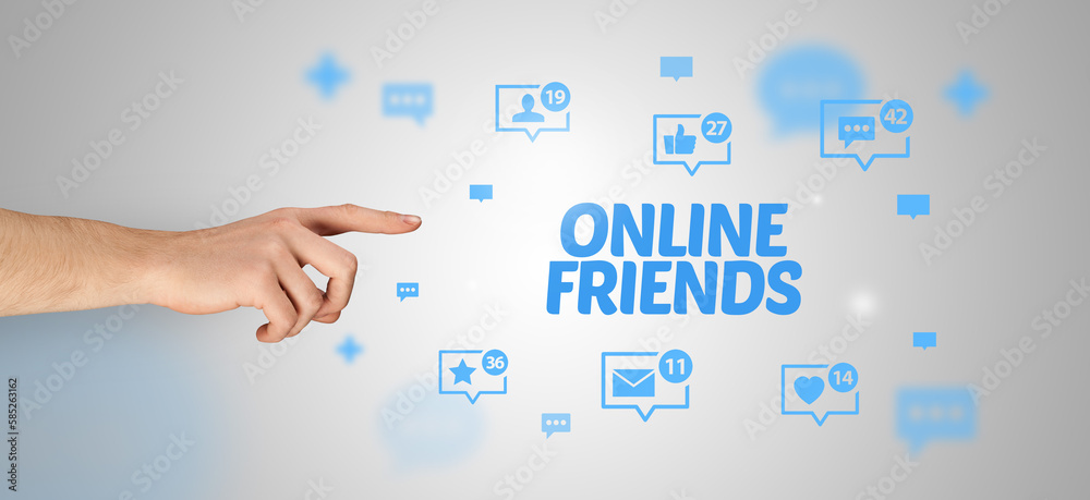 Fototapeta premium Close-Up Of Cropped Hand Pointing