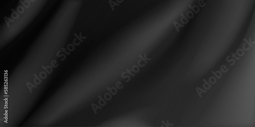 Background of black fabric with several folds