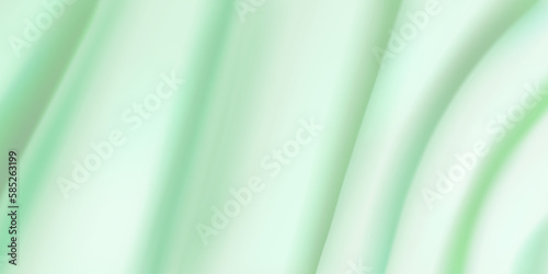 Background of light green fabric with several folds