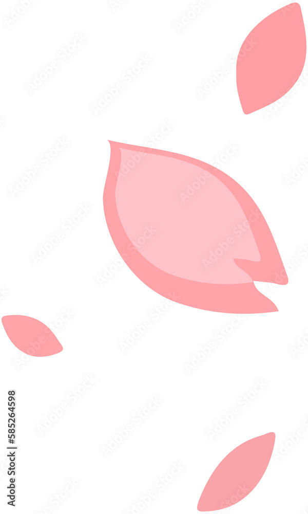Fototapeta premium Sakura Flat Design Japan lcon