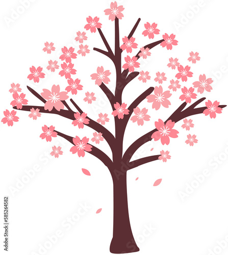Cherry  Blossom Tree  Illustration © 詣純 黃