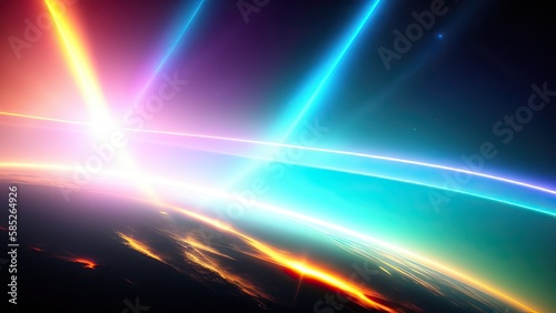 Abstract lens flare wallpaper  background  art.