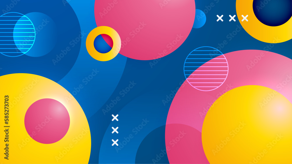 Obraz premium vector abstract colorful shapes background