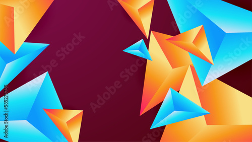 vector gradient colorful wavy background