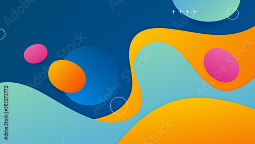 vector abstract colorful shapes background © Roisa