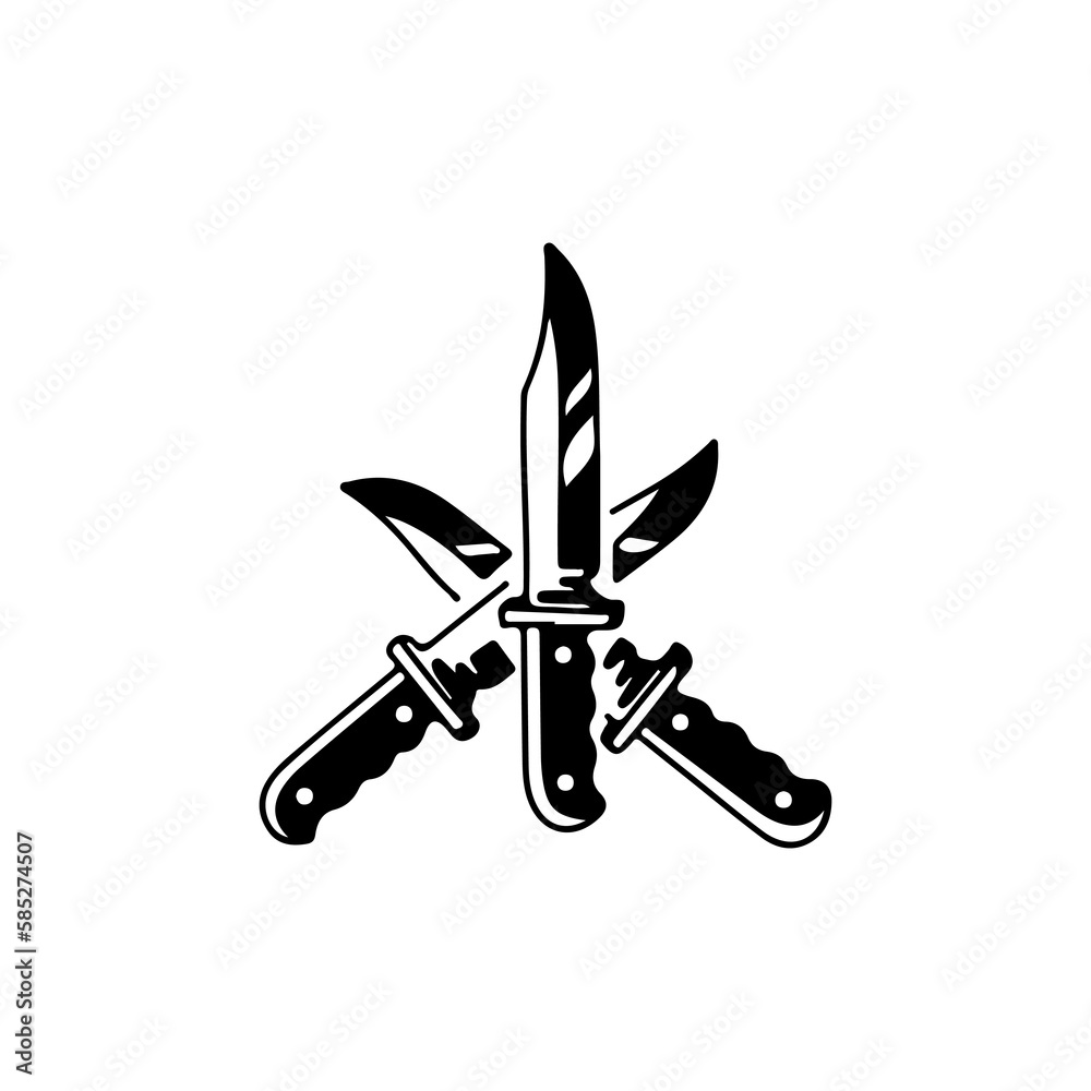 small knife concept vector illustration small knife concept vector illustration