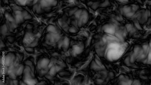 Seamless Loop Abstract Micro Germs Virus Bacteria Mud Slime Liquid Black And White Background