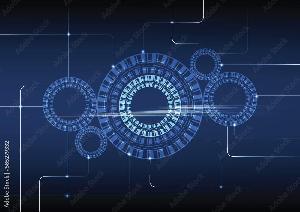 Abstract futuristic digital technology background. Illustration Vector Abstract futuristic digital technology background. Illustration Vector