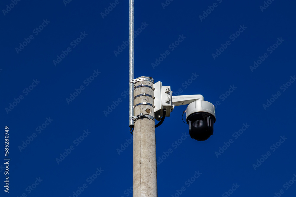 outdoor video surveillance camera , security camera on the highway in Brazil outdoor video surveillance camera , security camera on the highway in Brazil