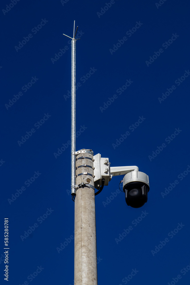 outdoor video surveillance camera , security camera on the highway in Brazil outdoor video surveillance camera , security camera on the highway in Brazil