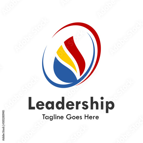 Leadership design logo template illustration