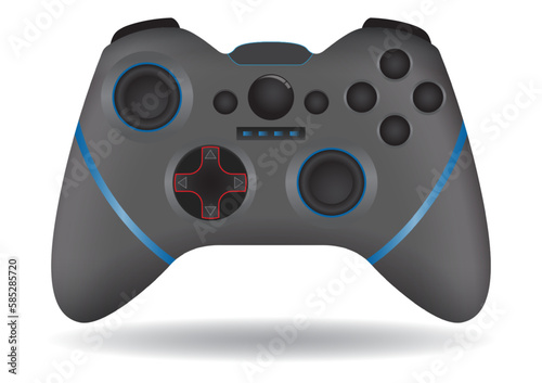 set of gamepads console retro for pc games isolated. 