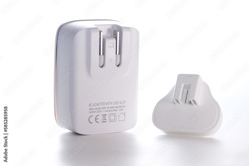 International adapter with USB plug International adapter with USB plug