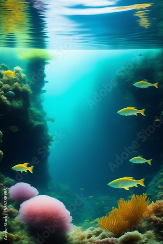 Unterwasser, Fische, Pflanzen, 