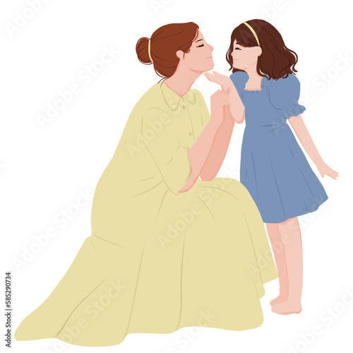 Mom and Daughter with dress