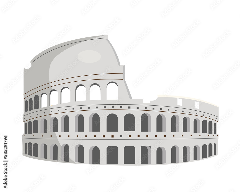 Naklejka premium Colosseum Rome Italy famous landmark