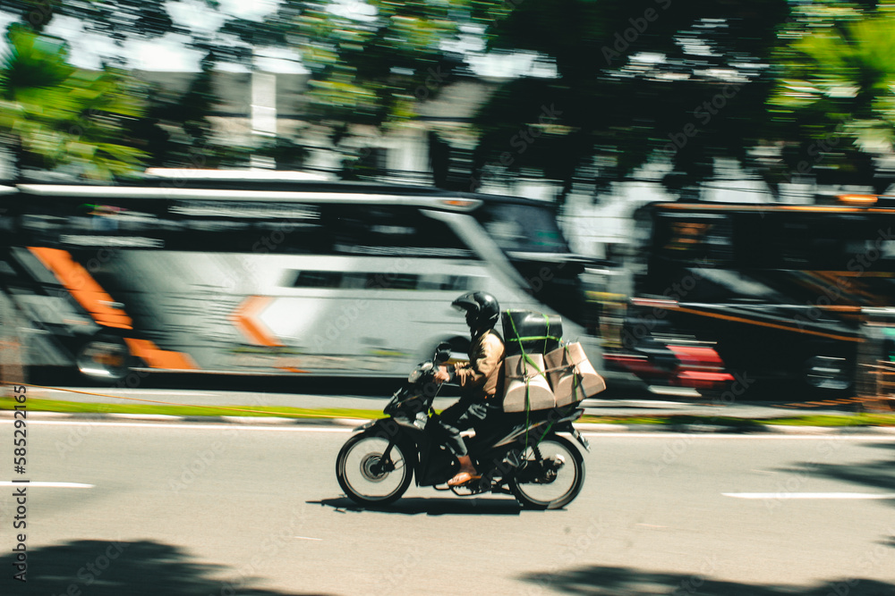 Fototapeta premium traffic on the street