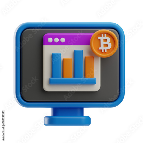 Wallpaper Mural 3D Illustration Bitcoin Cryptocurrency browser Torontodigital.ca