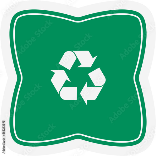 Sticker Recycle Material Recycling Life Zero Waste Lifestyle
