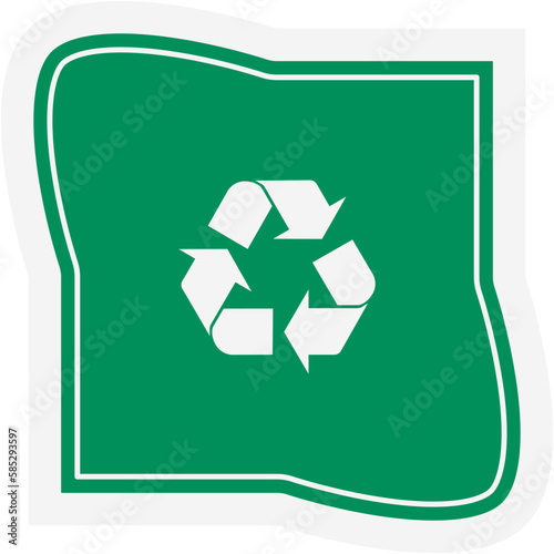 Sticker Recycle Material Recycling Life Zero Waste Lifestyle
