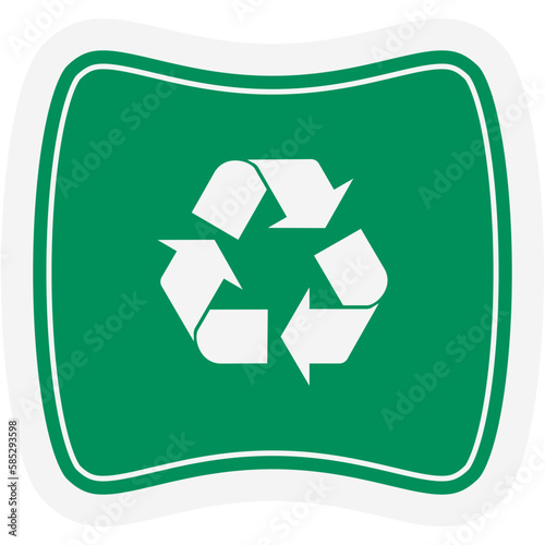 Sticker Recycle Material Recycling Life Zero Waste Lifestyle
