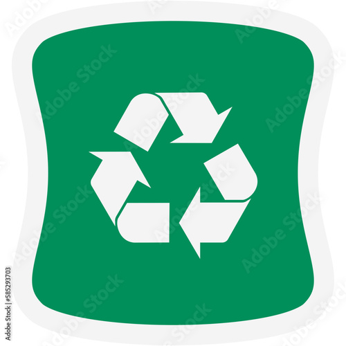 Sticker Recycle Material Recycling Life Zero Waste Lifestyle

