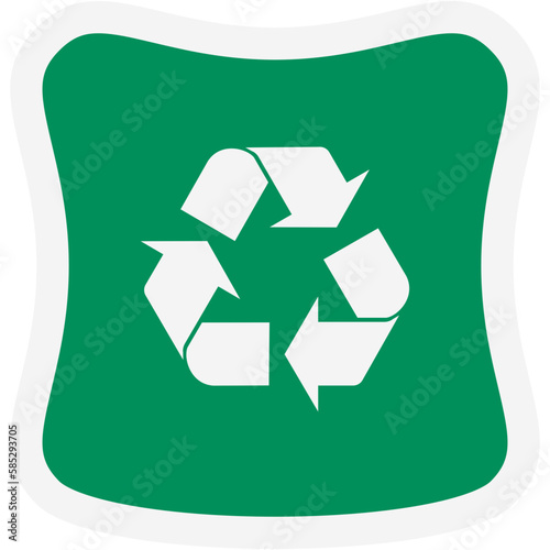 Sticker Recycle Material Recycling Life Zero Waste Lifestyle
