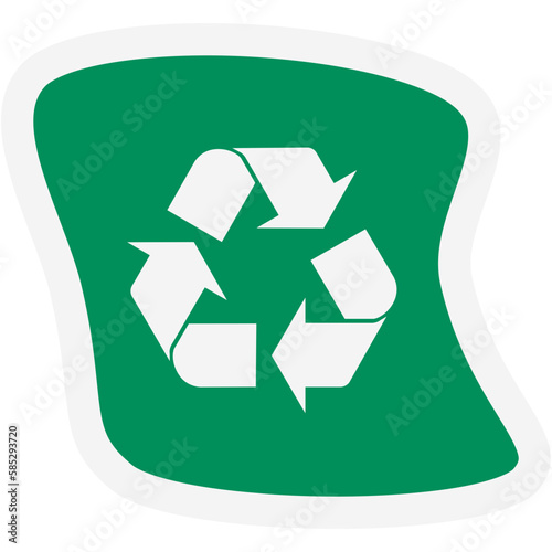 Sticker Recycle Material Recycling Life Zero Waste Lifestyle
