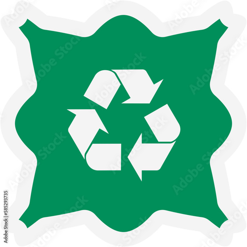 Sticker Recycle Material Recycling Life Zero Waste Lifestyle
