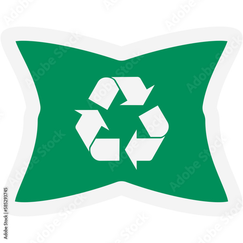 Sticker Recycle Material Recycling Life Zero Waste Lifestyle
