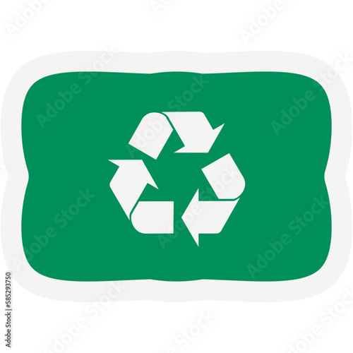 Sticker Recycle Material Recycling Life Zero Waste Lifestyle

