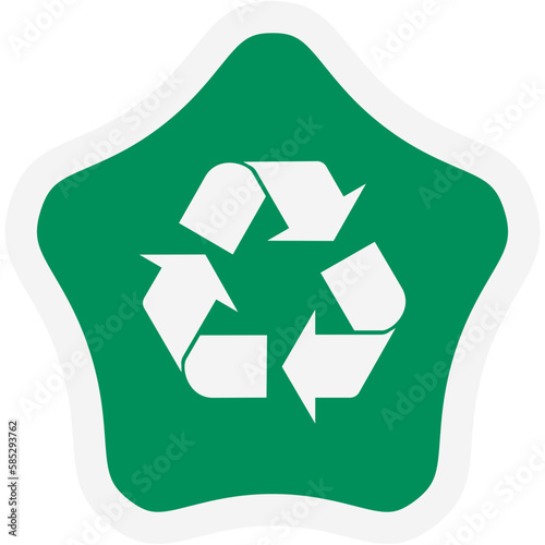 Sticker Recycle Material Recycling Life Zero Waste Lifestyle
