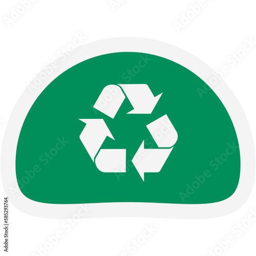 Sticker Recycle Material Recycling Life Zero Waste Lifestyle
