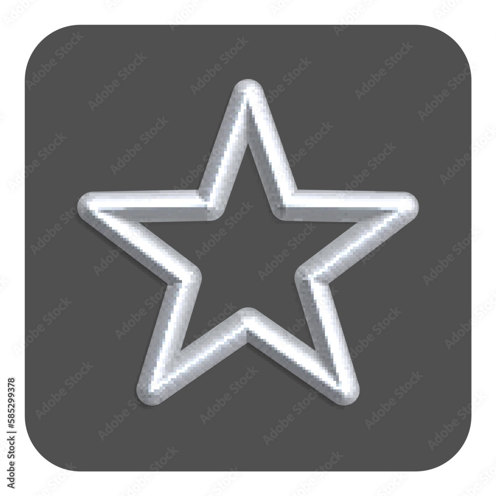 3d Line Neon Web Icon