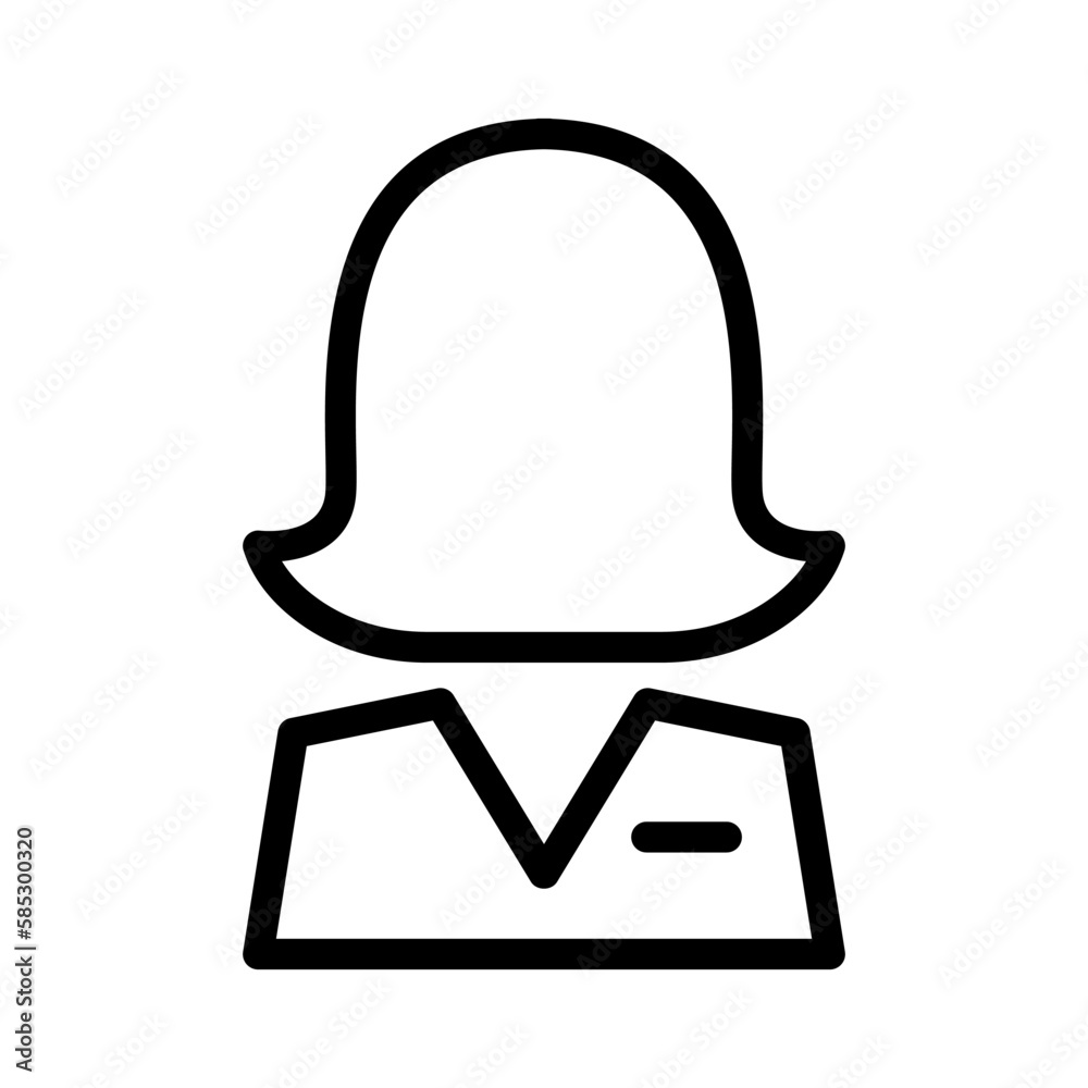 Secretary line icon Secretary line icon